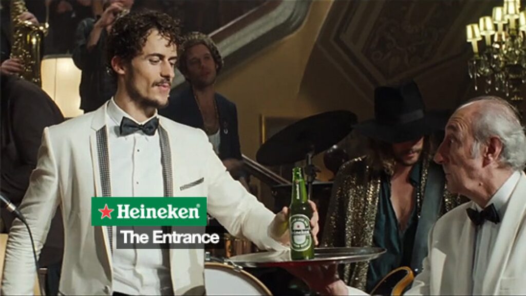 Iconic Beer Ads -Heineken - The Entrance - Beer Babes Burgers